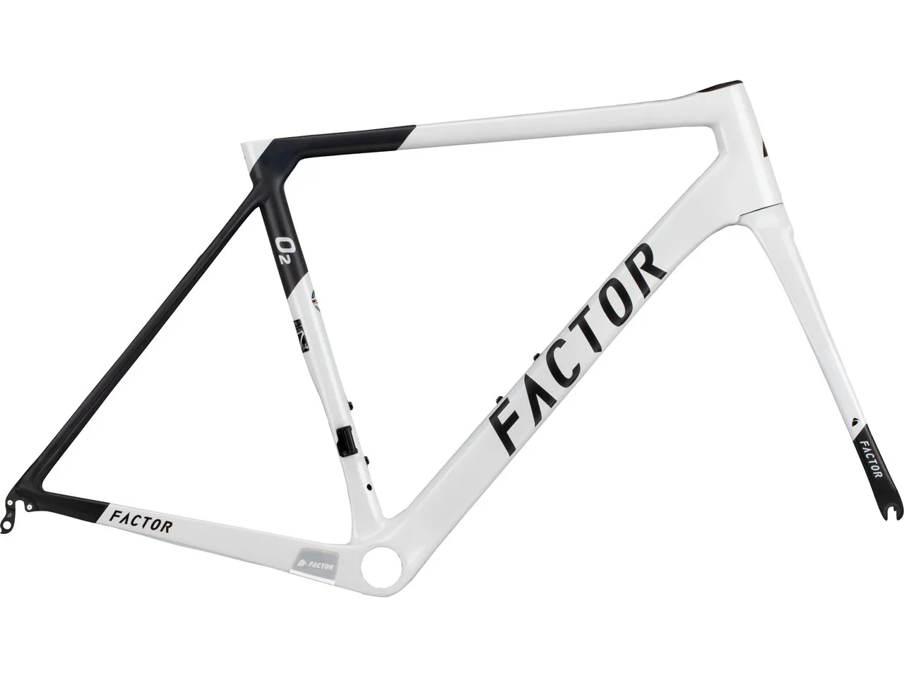Factor O2 Carbon Rahmenkit, Weiß, M Factor O2 Carbon Rahmenkit, Weiß, M