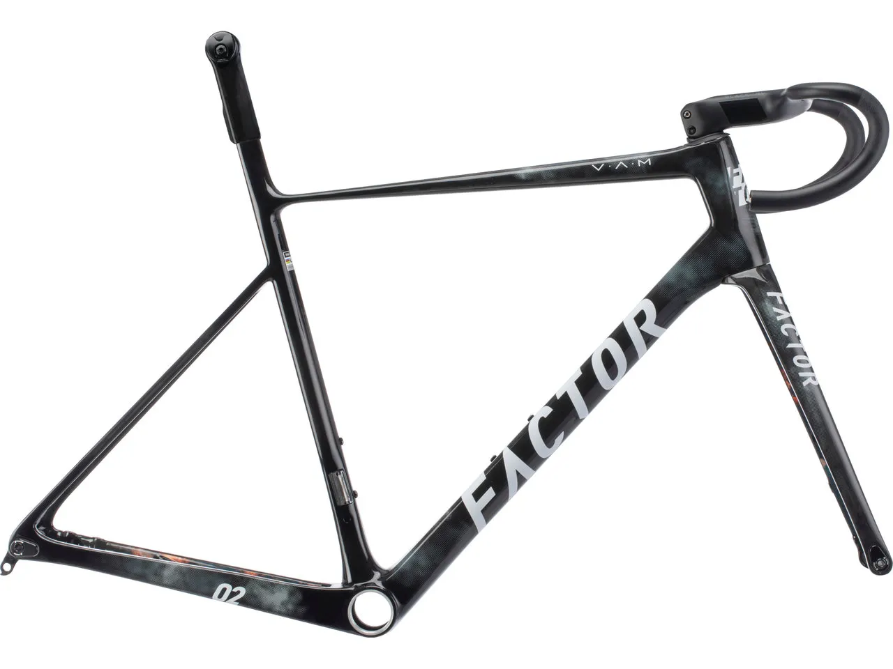 Factor O2 V.A.M. Disc T47a SRAM DUB Carbon Rahmenkit Modell 2023, Schwarz, XL Factor O2 V.A.M. Disc T47a SRAM DUB Carbon Rahmenkit Modell 2023, Schwarz, XL