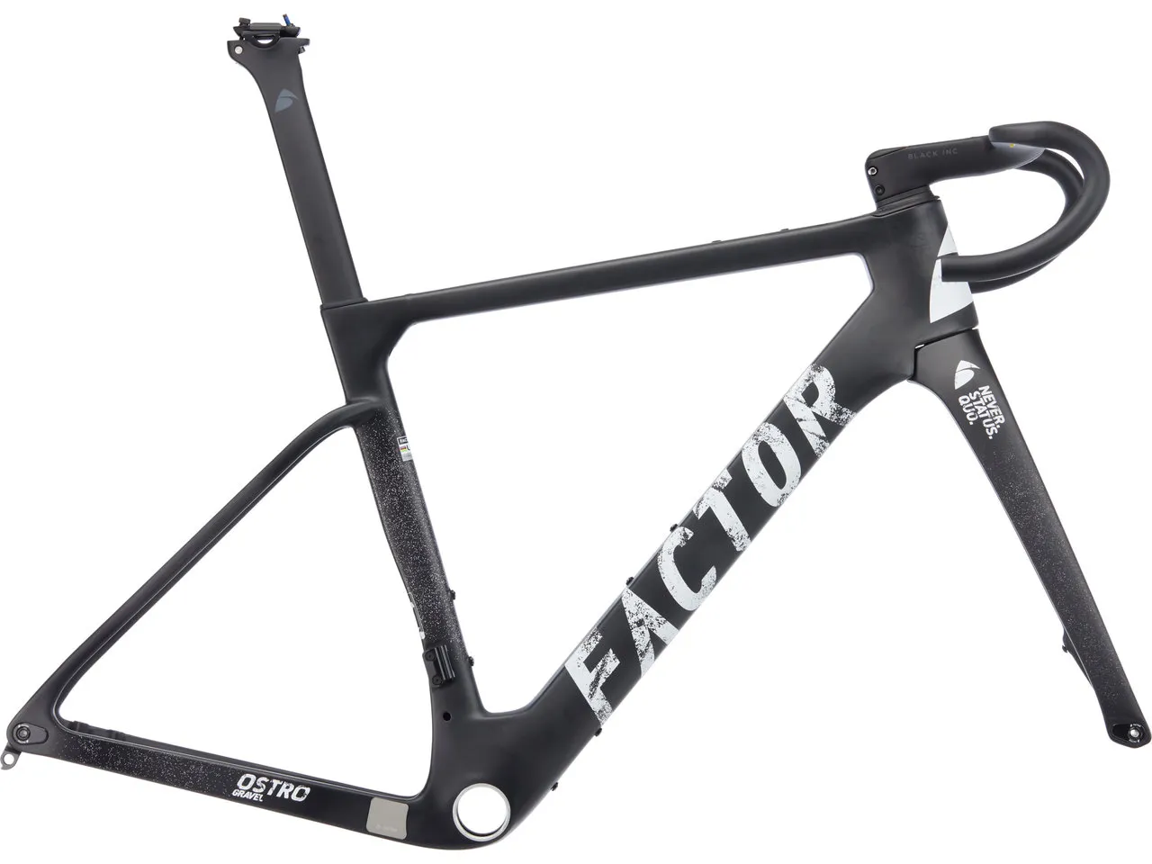 Factor OSTRO Gravel V.A.M. Disc T47a Shimano Carbon Rahmenkit, Schwarz, XS Factor OSTRO Gravel V.A.M. Disc T47a Shimano Carbon Rahmenkit, Schwarz, XS