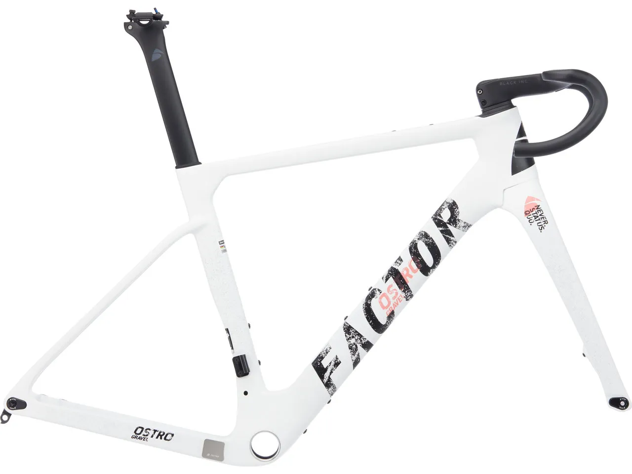 Factor OSTRO Gravel V.A.M. Disc T47a SRAM DUB Carbon Rahmenkit, Weiß, L Factor OSTRO Gravel V.A.M. Disc T47a SRAM DUB Carbon Rahmenkit, Weiß, L