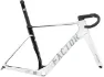 Factor OSTRO V.A.M. Disc T47a SRAM DUB pearl white-chrome Carbon Rahmenkit, Weiß, XXL