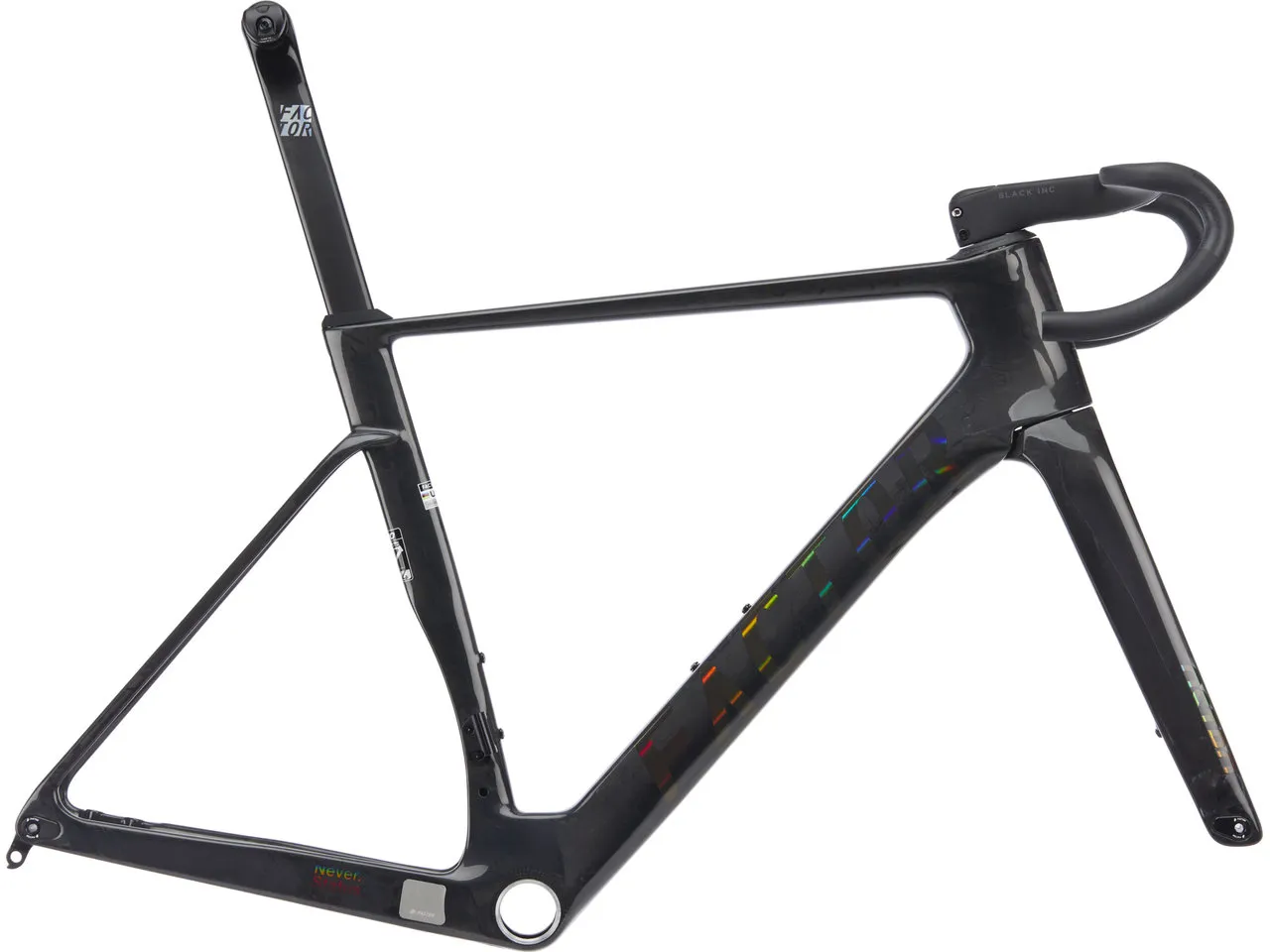 Factor OSTRO V.A.M. Disc T47a SRAM DUB tint over chrome Carbon Rahmenkit, Schwarz, XS Factor OSTRO V.A.M. Disc T47a SRAM DUB tint over chrome Carbon Rahmenkit, Schwarz, XS
