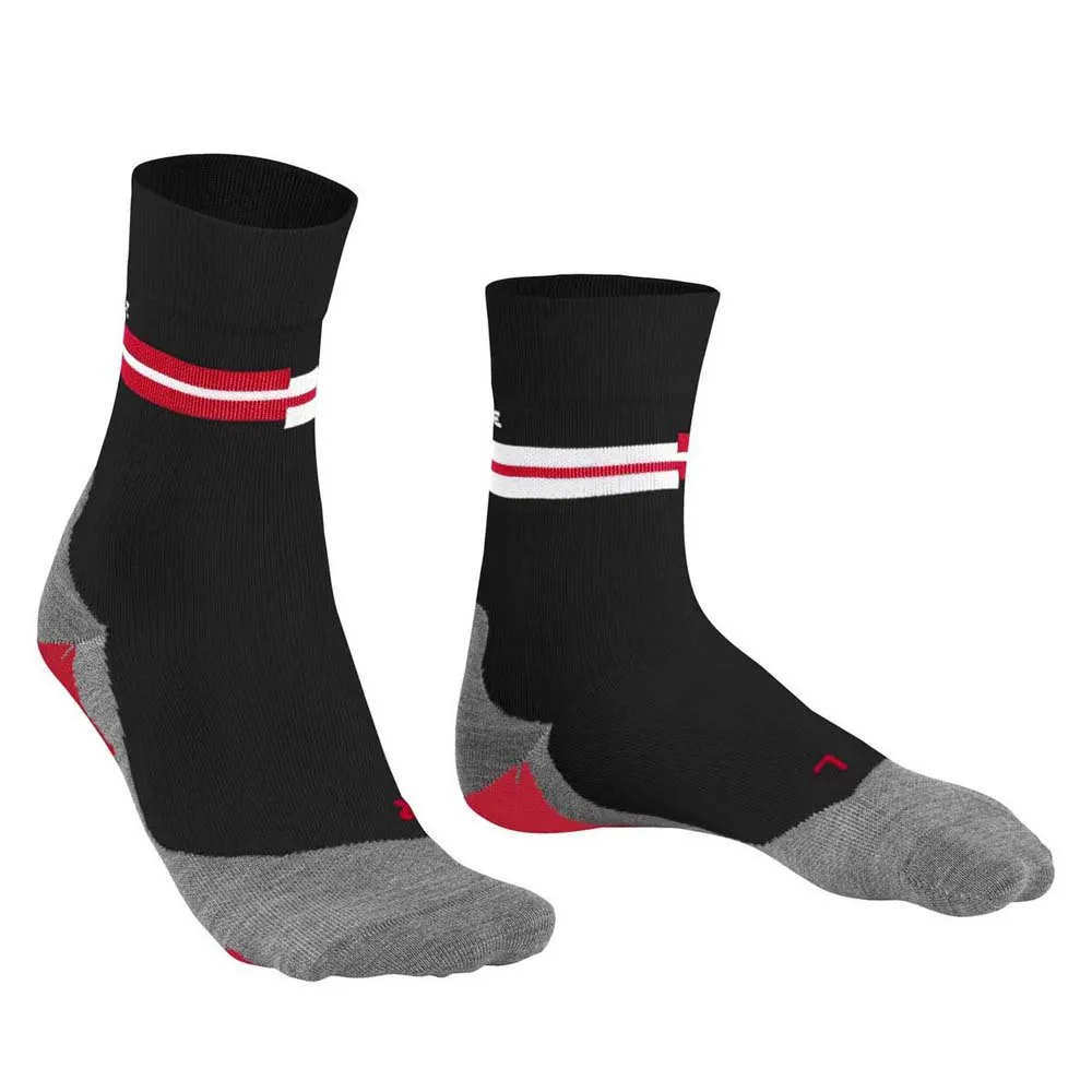 Falke Ru5 Socken, Black / flames