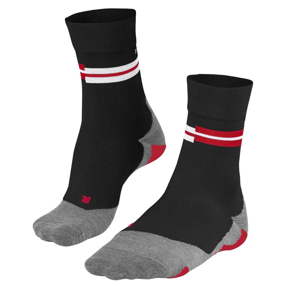 Falke Ru5 Socken, Black / flames