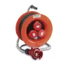 Famatel 30004 Industrial 3 Sockets Kabeltrommel, Orange, One Size