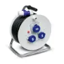Famatel 30018 Industrial 3 Sockets Kabeltrommel, Grey, One Size