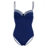 Blue and white