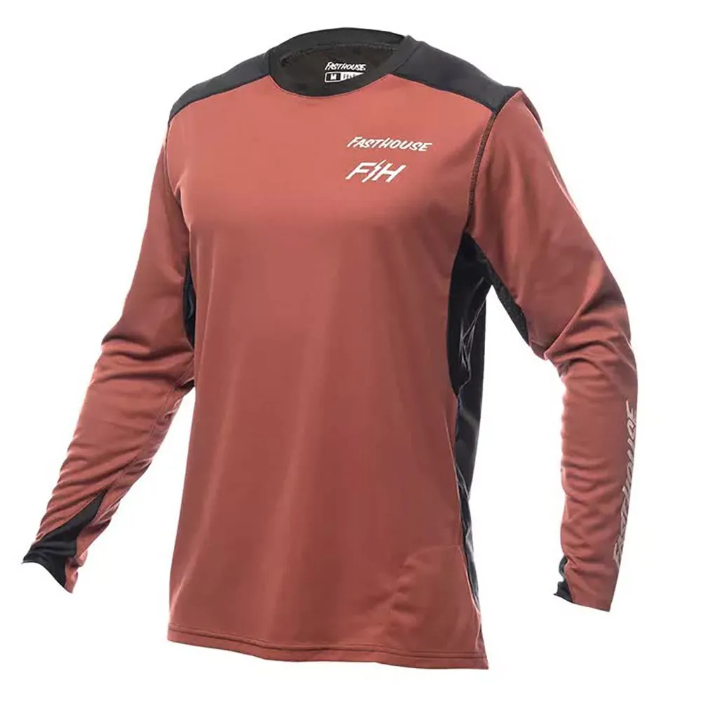 Fasthouse Alloy Rally Langarm-t-shirt, Clay / black, S Fasthouse Alloy Rally Langarm-t-shirt, Clay / black, S