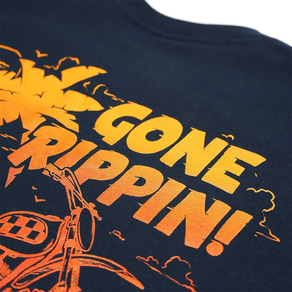 Fasthouse Gone Rippin Kurzarm-t-shirt, Navy, M Fasthouse Gone Rippin Kurzarm-t-shirt, Navy, M