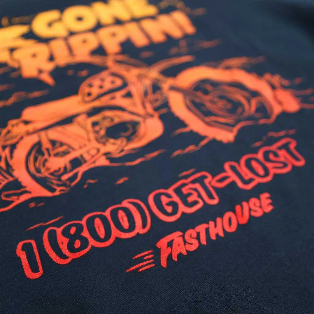 Fasthouse Gone Rippin Kurzarm-t-shirt, Navy, M Fasthouse Gone Rippin Kurzarm-t-shirt, Navy, M