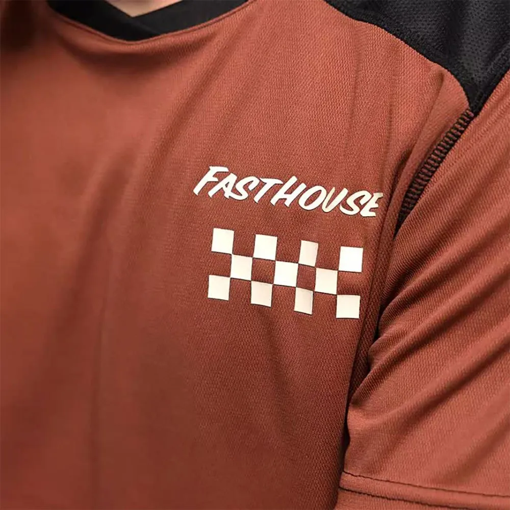 Fasthouse Rally Kurzarm-t-shirt, Clay / black, S Fasthouse Rally Kurzarm-t-shirt, Clay / black, S