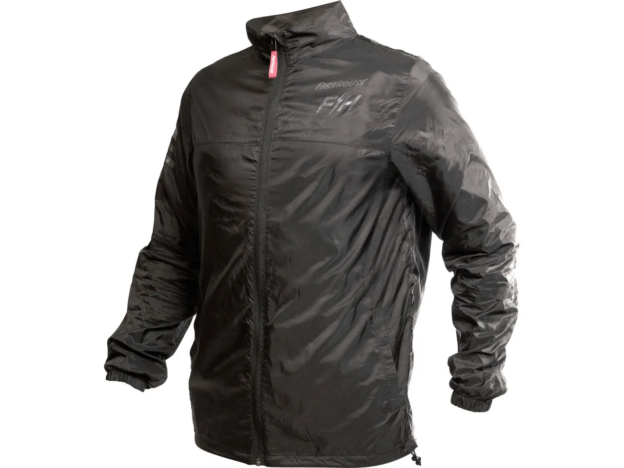Fasthouse Tracker Packable Windbreaker Jacke, Schwarz