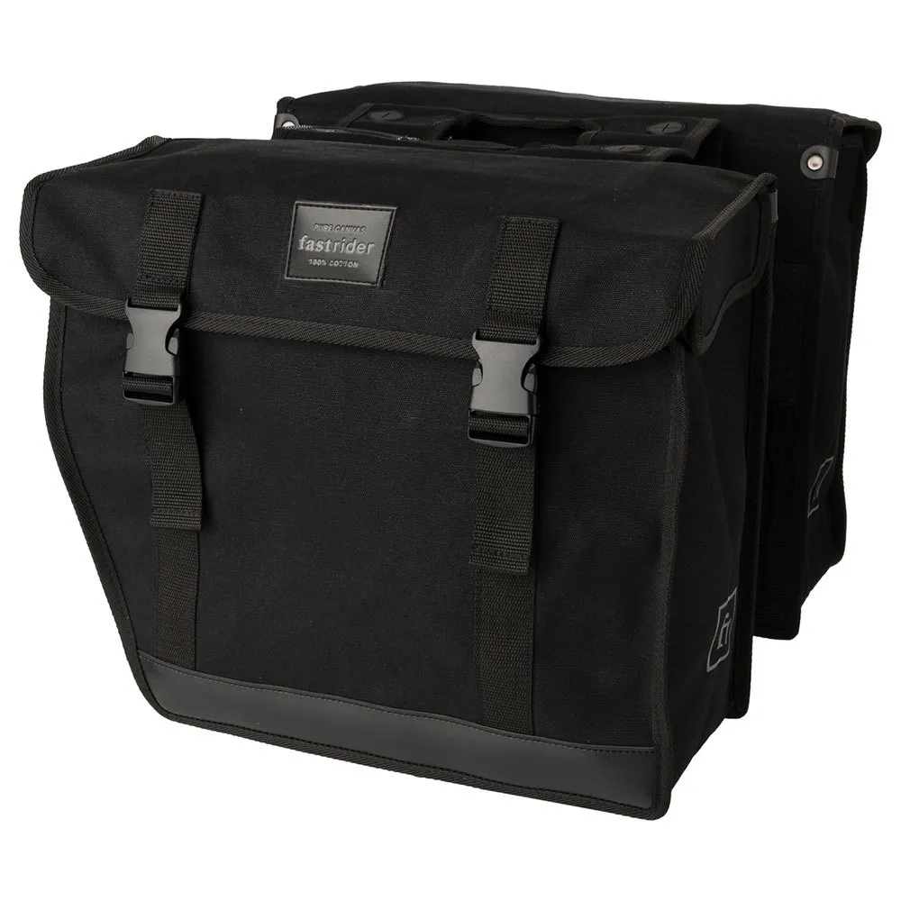 fastrider Canvas Basics Mik Double Fahrradtaschen 41l, Black, One Size fastrider Canvas Basics Mik Double Fahrradtaschen 41l, Black, One Size