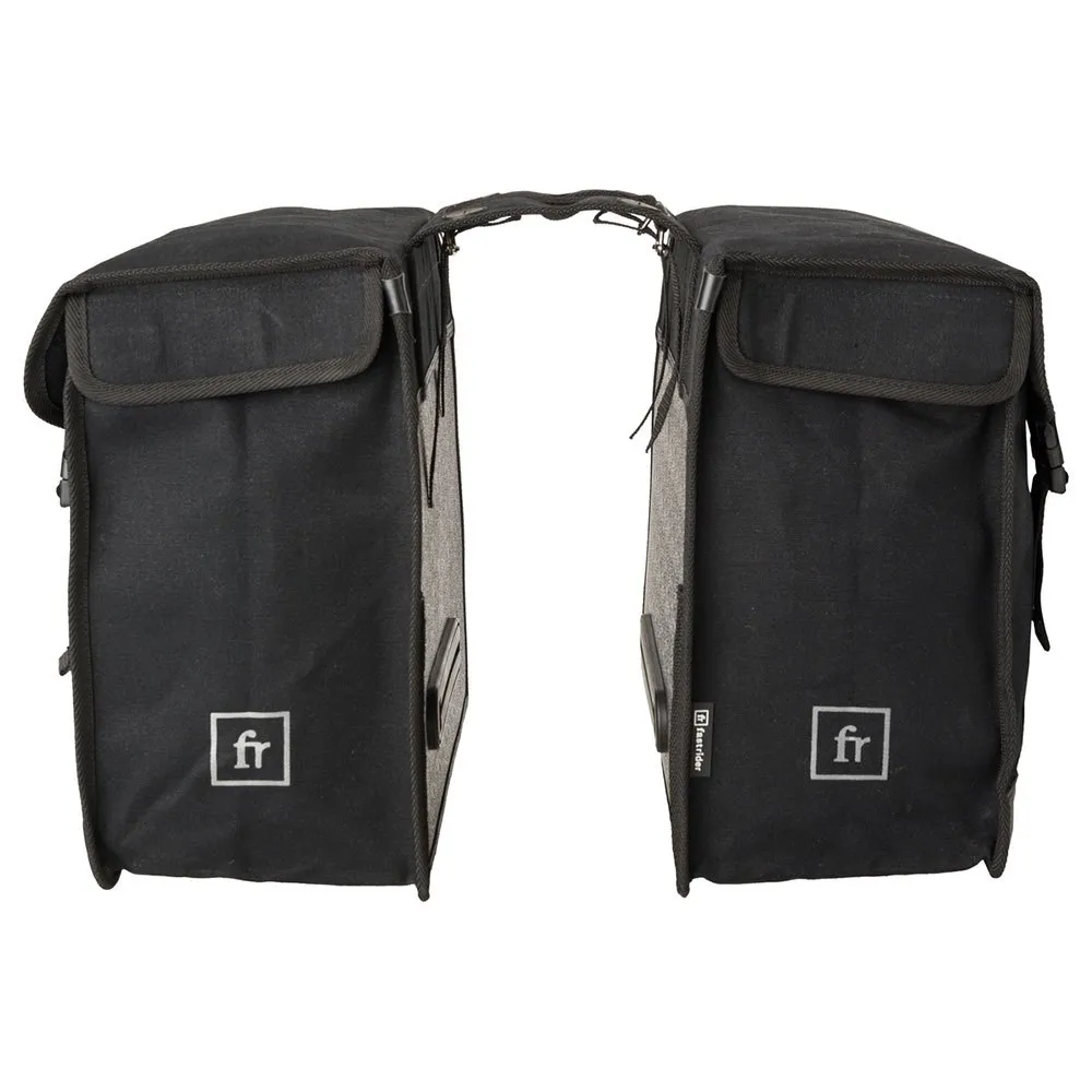 fastrider Canvas Basics Mik Double Fahrradtaschen 47l, Black, One Size fastrider Canvas Basics Mik Double Fahrradtaschen 47l, Black, One Size