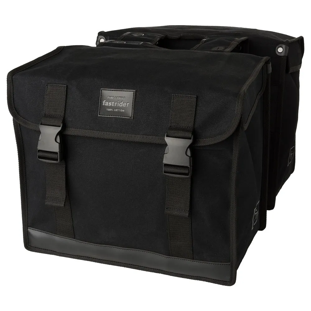 fastrider Canvas Basics Mik Double Fahrradtaschen 56l, Black, One Size