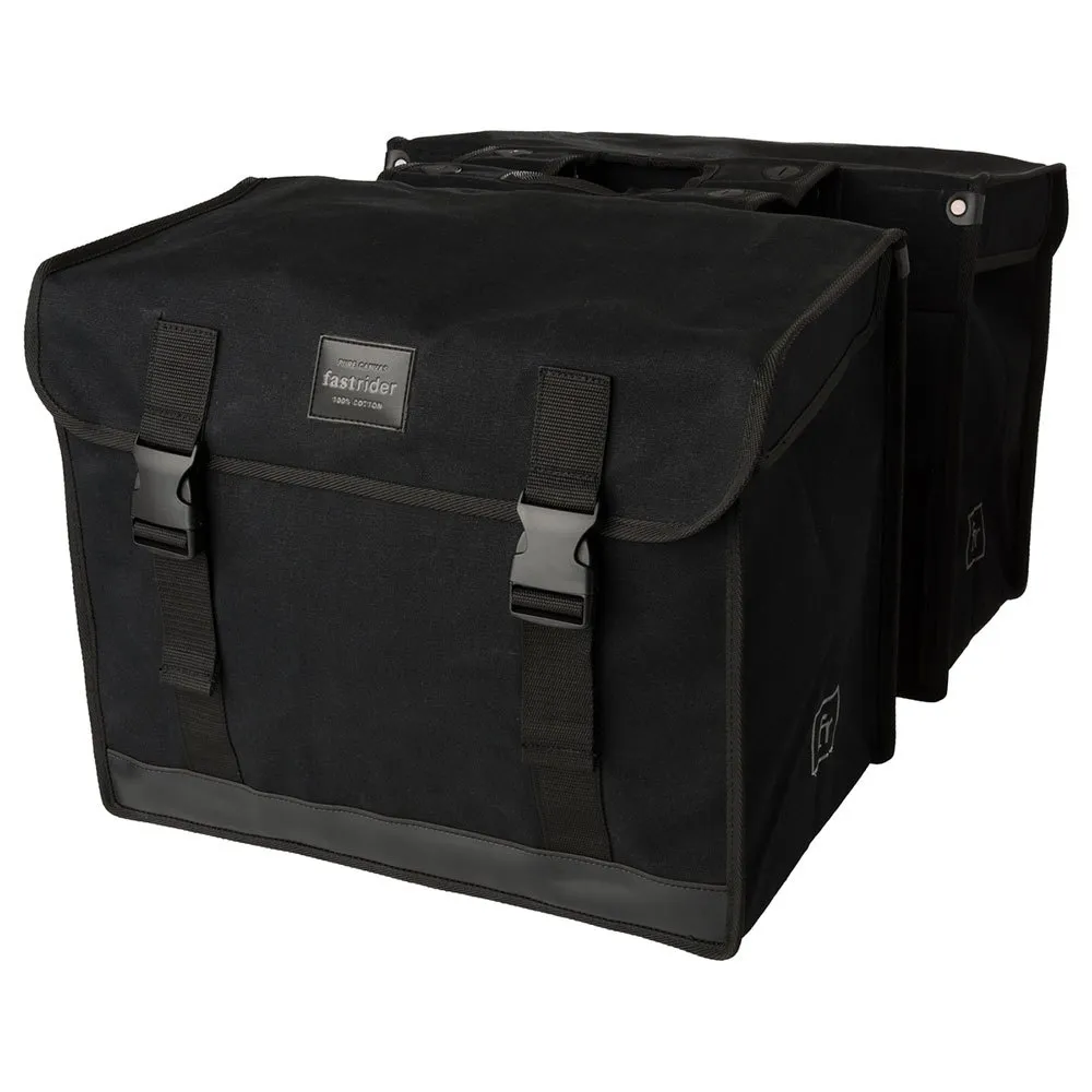 fastrider Canvas Basics Mik Double Fahrradtaschen 65l, Black, One Size fastrider Canvas Basics Mik Double Fahrradtaschen 65l, Black, One Size