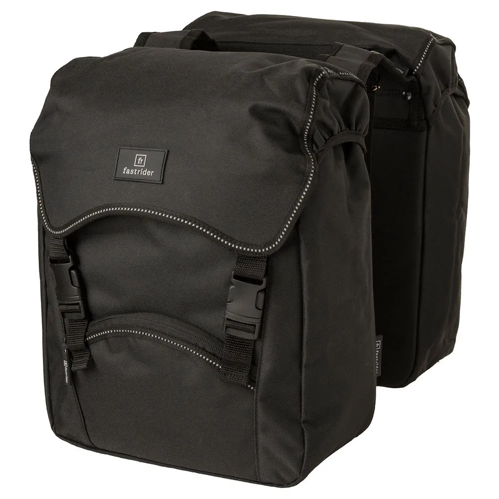 fastrider Unibag Traffic Basics Double Fahrradtaschen 28l, Black, One Size fastrider Unibag Traffic Basics Double Fahrradtaschen 28l, Black, One Size