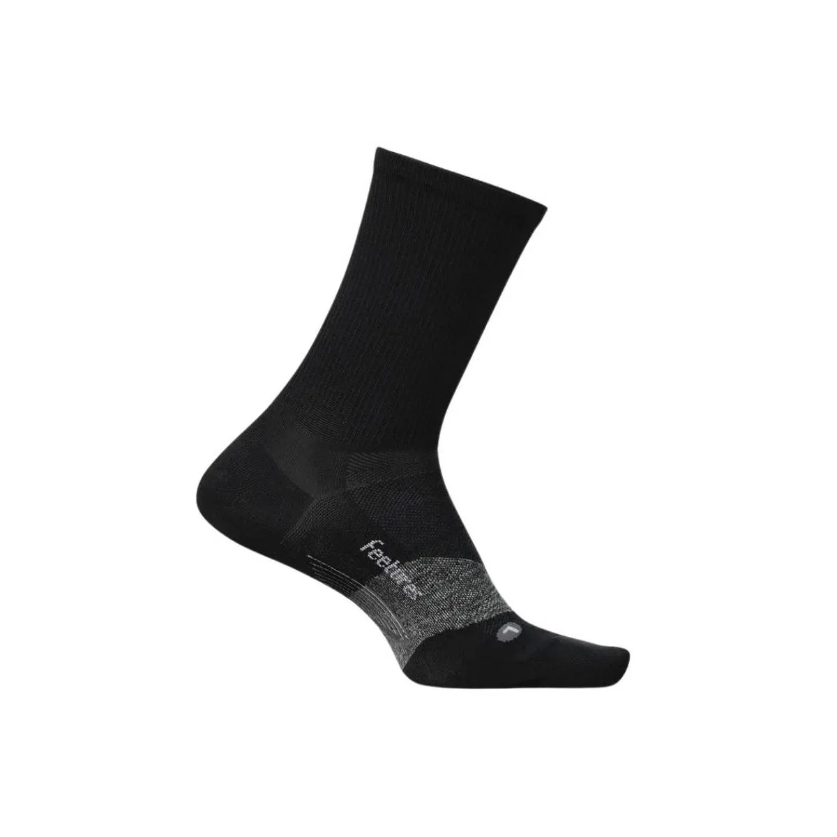 Feetures Elite Ultra Light Mini Crew Socken, Schwarz