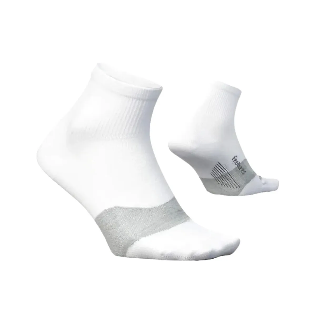 Feetures Elite Ultra Light Quarter Socken, Weiß Feetures Elite Ultra Light Quarter Socken, Weiß