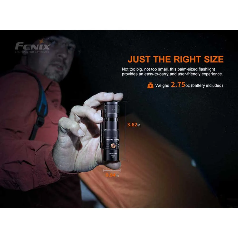 Fenix Pd25r Taschenlampe, Black, 800 Lumina Fenix Pd25r Taschenlampe, Black, 800 Lumina