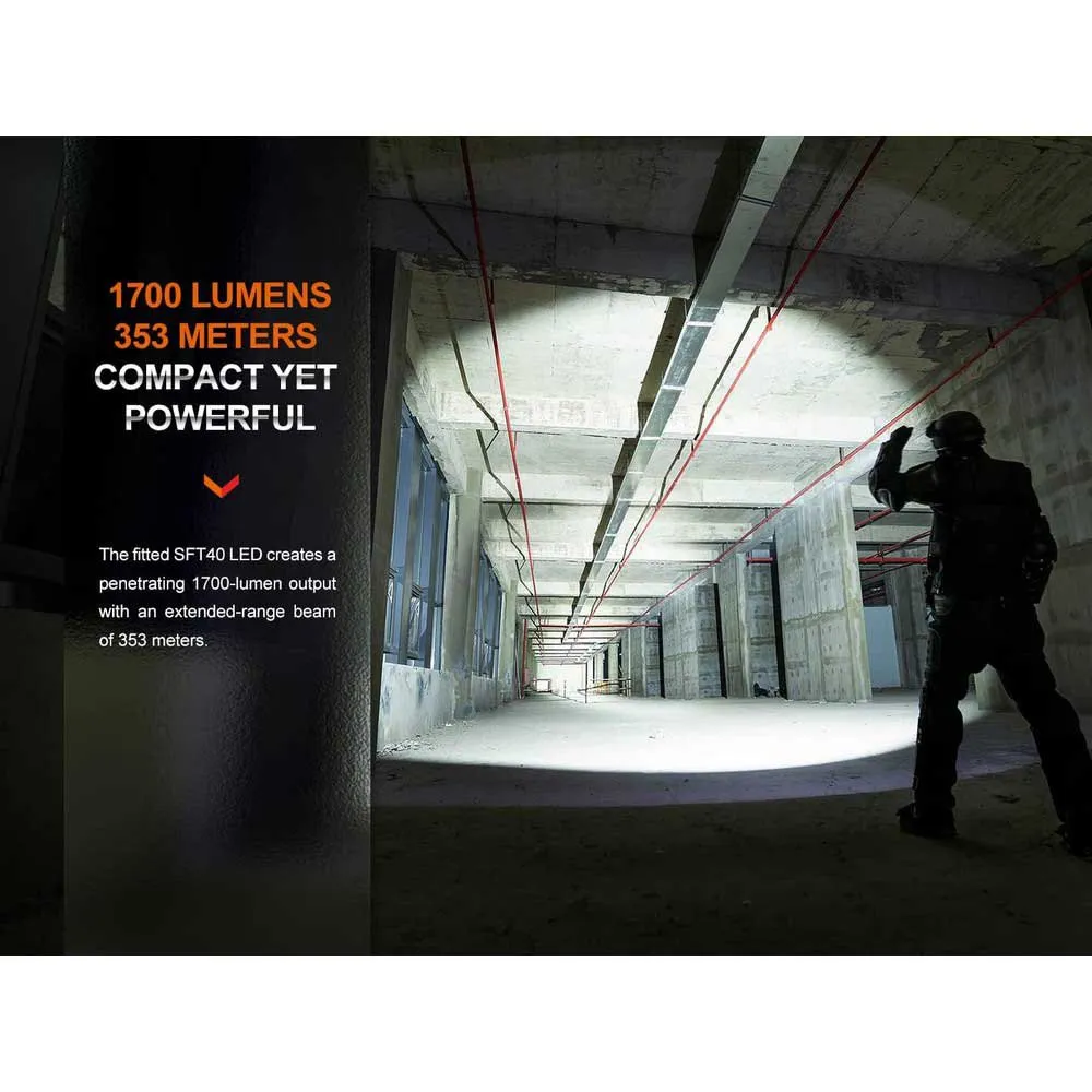 Fenix Pd35r Tactic Taschenlampe, Black, 1700 Lumina Fenix Pd35r Tactic Taschenlampe, Black, 1700 Lumina
