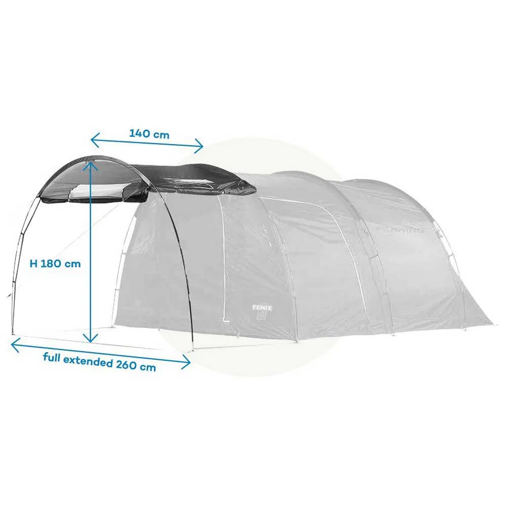 Ferrino Canopy 4p Plane, Dark grey, 4PL Ferrino Canopy 4p Plane, Dark grey, 4PL