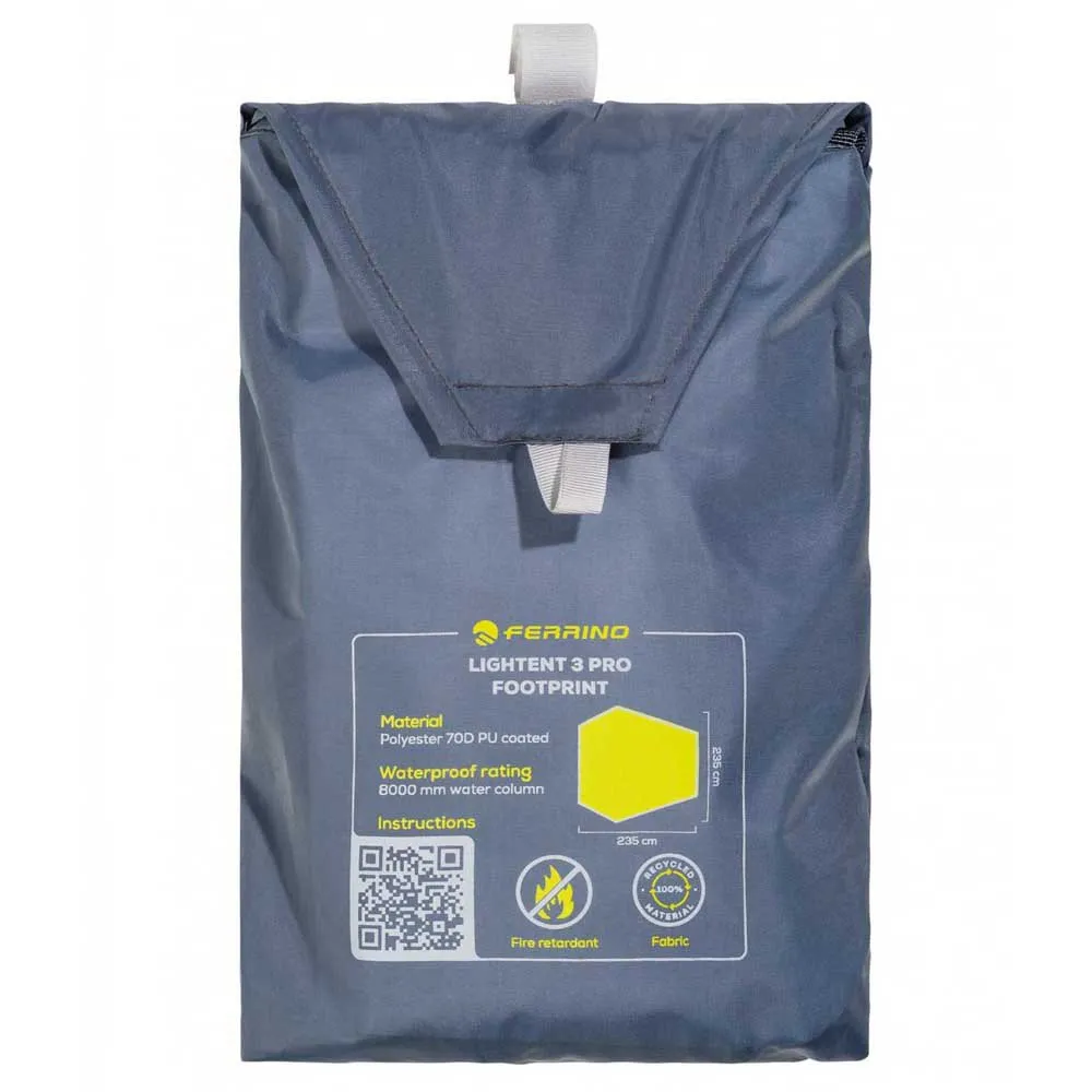 Ferrino Lightent 3 Pro Schützender Fußabdruck, Dark grey, One Size Ferrino Lightent 3 Pro Schützender Fußabdruck, Dark grey, One Size