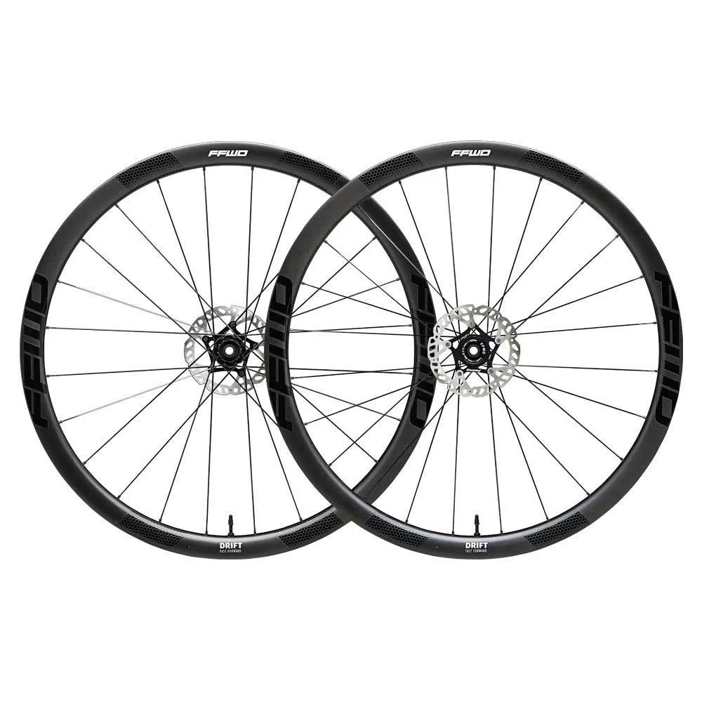 FFWD Drift Fcc Cl Disc Tubeless Gravel-laufradsatz, Black, 12 x 100 / 12 x 142mm, Campagnolo FFWD Drift Fcc Cl Disc Tubeless Gravel-laufradsatz, Black, 12 x 100 / 12 x 142mm, Campagnolo