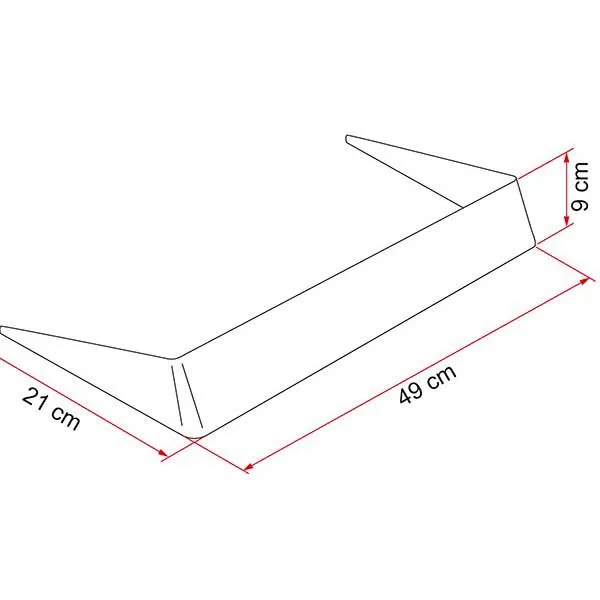 Fiamma 40 Spoiler, White, One Size Fiamma 40 Spoiler, White, One Size
