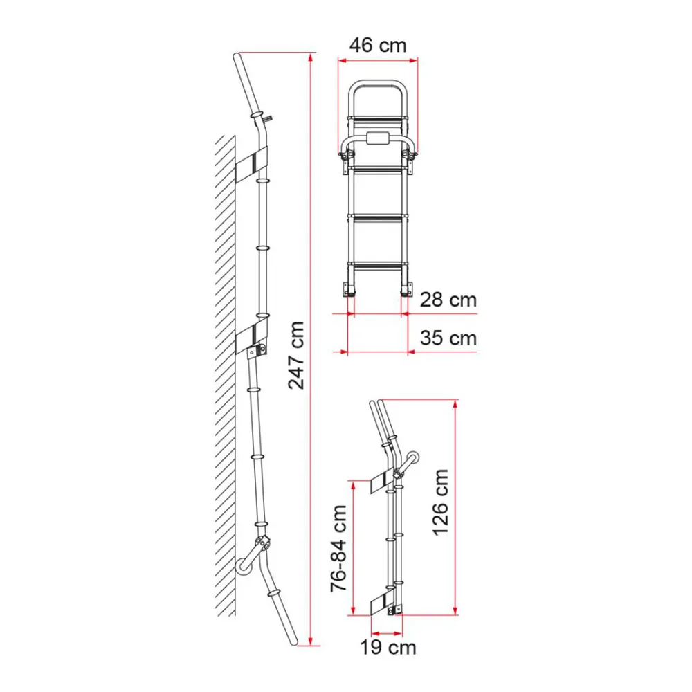 Fiamma Deluxe 8 Treppe, Grey, One Size Fiamma Deluxe 8 Treppe, Grey, One Size