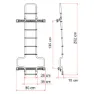 Fiamma Deluxe Dj Ducato H3 Treppe, Deep black, One Size