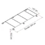 Fiamma Ducato Dachreling, Black, One Size