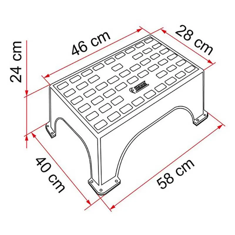 Fiamma Magnum Treppe, Grey, One Size Fiamma Magnum Treppe, Grey, One Size