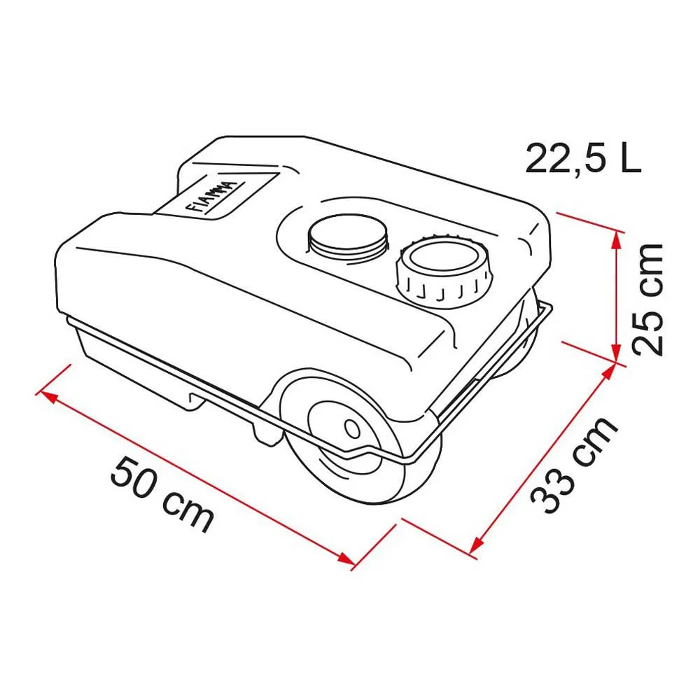 Fiamma Roll 23w Panzer, Blue, One Size Fiamma Roll 23w Panzer, Blue, One Size