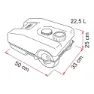 Fiamma Roll 23w Panzer, Blue, One Size