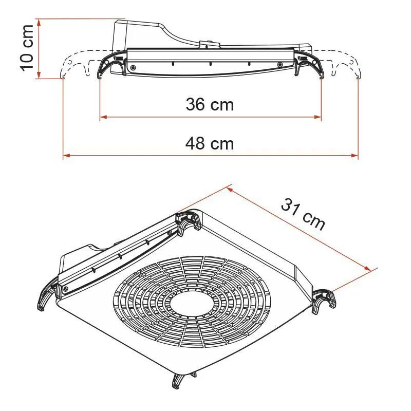 Fiamma Turbo Kit Lüfter, White, One Size Fiamma Turbo Kit Lüfter, White, One Size