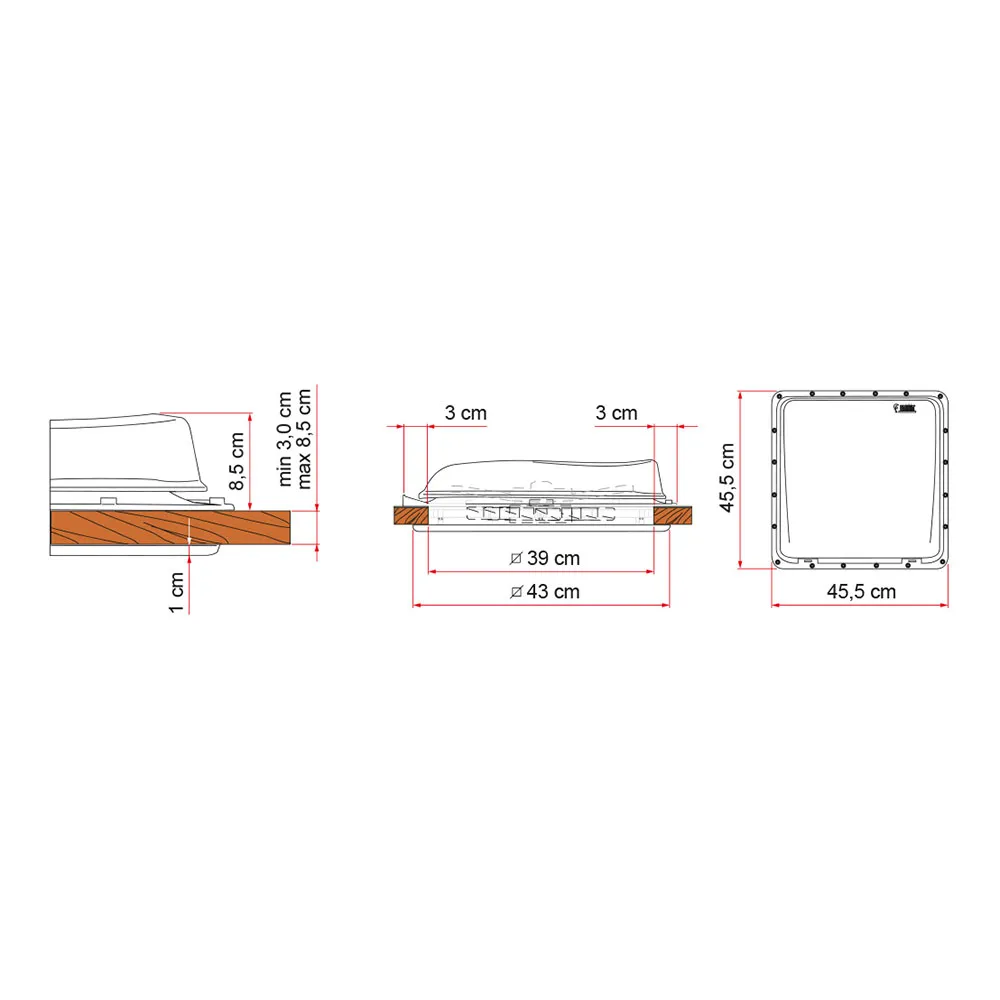 Fiamma Turbo-vent Dachfenster Fiamma Turbo-vent Dachfenster