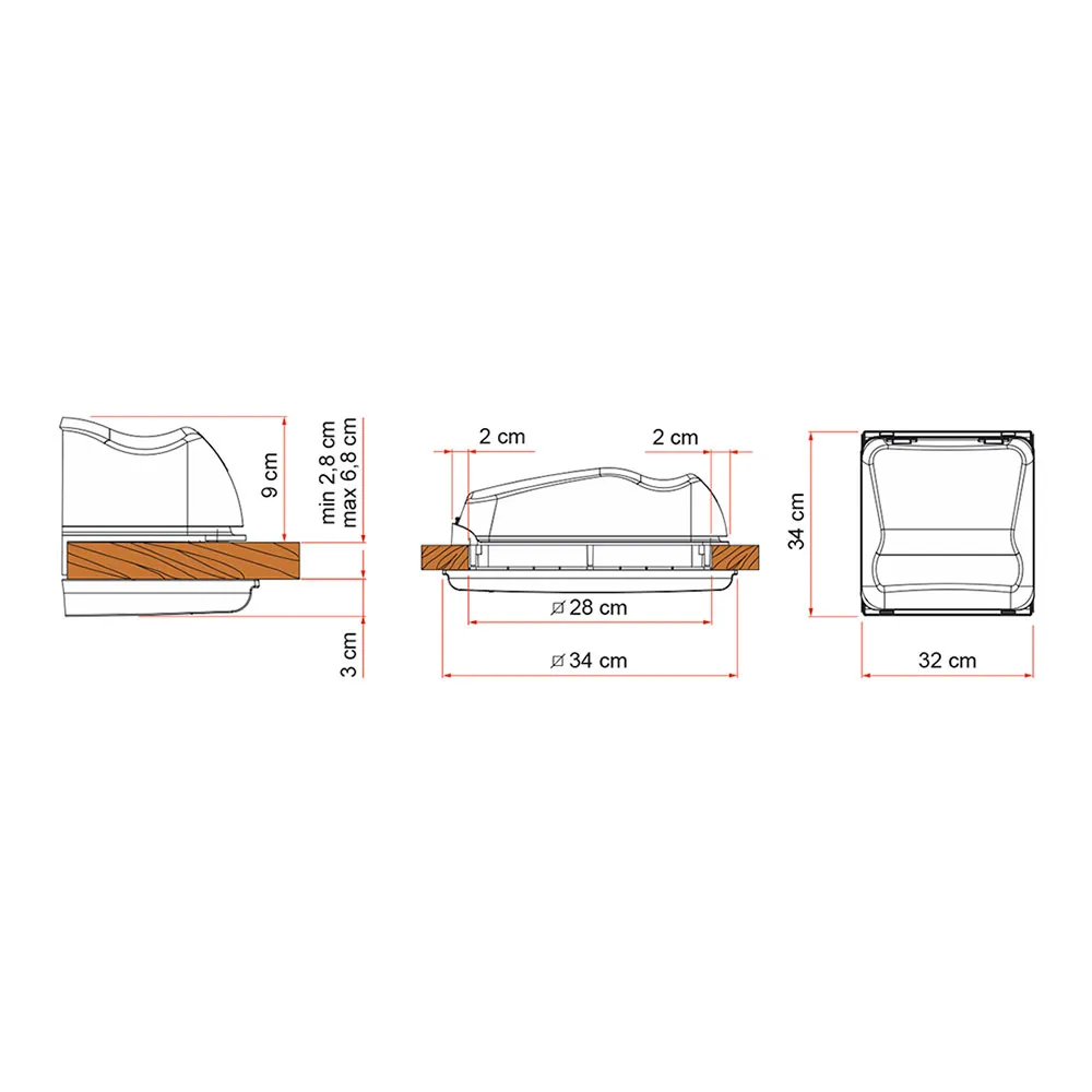 Fiamma Vent 28 F Dachfenster Fiamma Vent 28 F Dachfenster