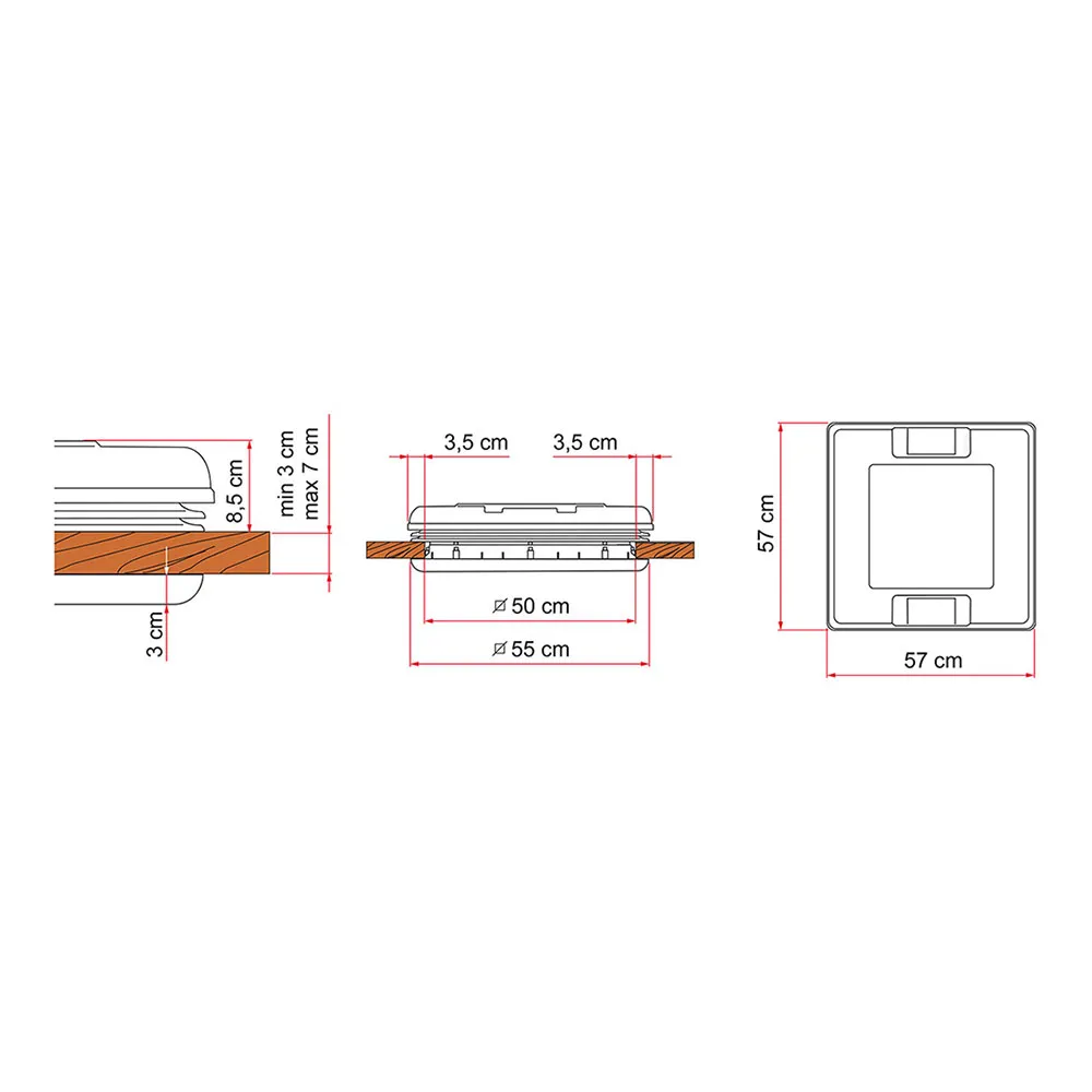 Fiamma Vent 50 Dachfenster Fiamma Vent 50 Dachfenster