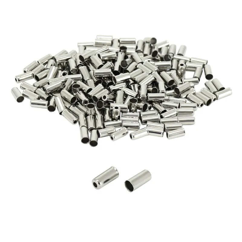 Fibrax Beutel mit 200 Endstücken für die Umwerferhülle Unisex, silber, 10 x 4.25mm Fibrax Beutel mit 200 Endstücken für die Umwerferhülle Unisex, silber, 10 x 4.25mm