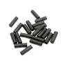 Fibrax Beutel mit 50 Kunststoff-Endkappen für die Umwerferhülle Unisex, schwarz, 4 x 17mm