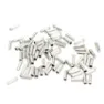 Fibrax Packung mit 500 Kabelenden für Fahrradbremsen und -schaltungen Unisex, silber, 1.5/1.8mm
