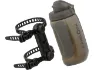 Fidlock TWIST uni base Flaschenhaltesystem mit Trinkflasche, Transparent-schwarz, 450ml