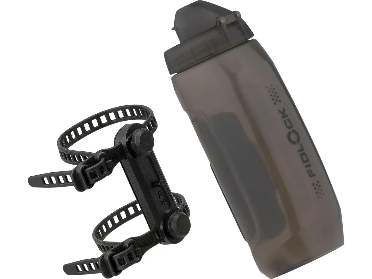 Fidlock TWIST uni base Flaschenhaltesystem mit Trinkflasche, Transparent-schwarz, 590ml Fidlock TWIST uni base Flaschenhaltesystem mit Trinkflasche, Transparent-schwarz, 590ml