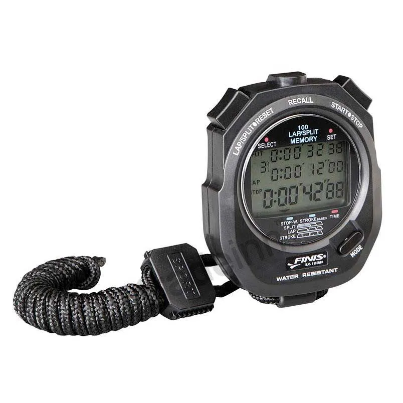 FINIS 3x100m Stoppuhr unisex, Grey, One Size