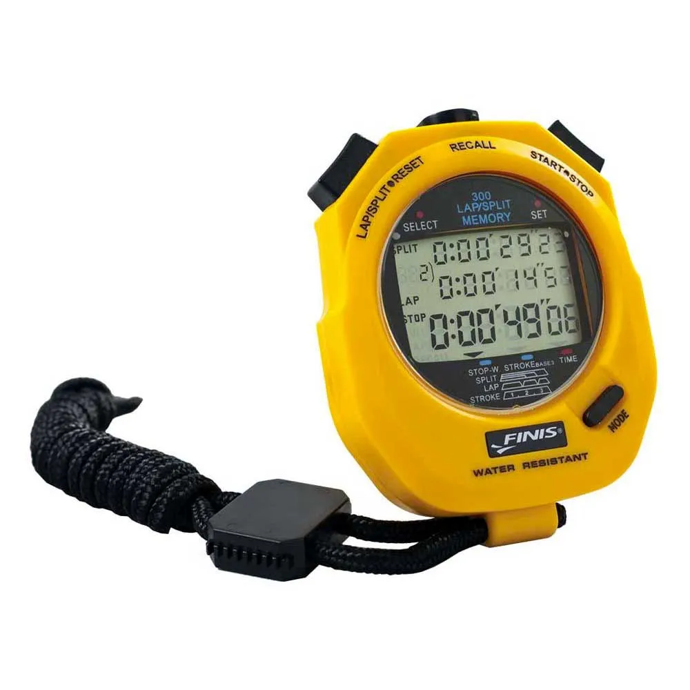FINIS 3x300m Stoppuhr unisex, Yellow, One Size