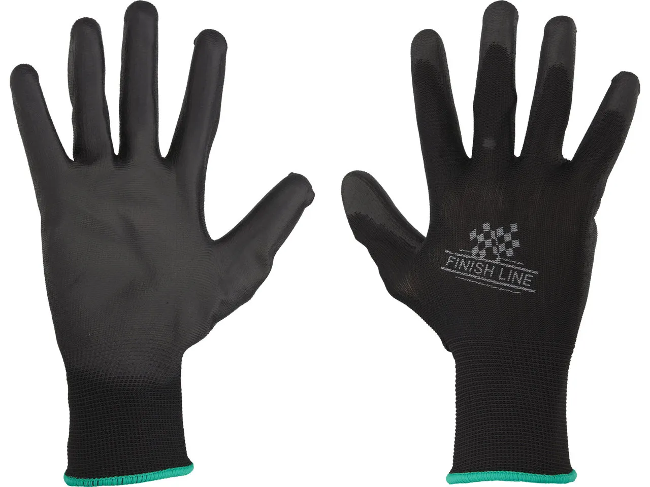 Finish Line Mechaniker-Handschuhe, Schwarz-grün, S/M Finish Line Mechaniker-Handschuhe, Schwarz-grün, S/M