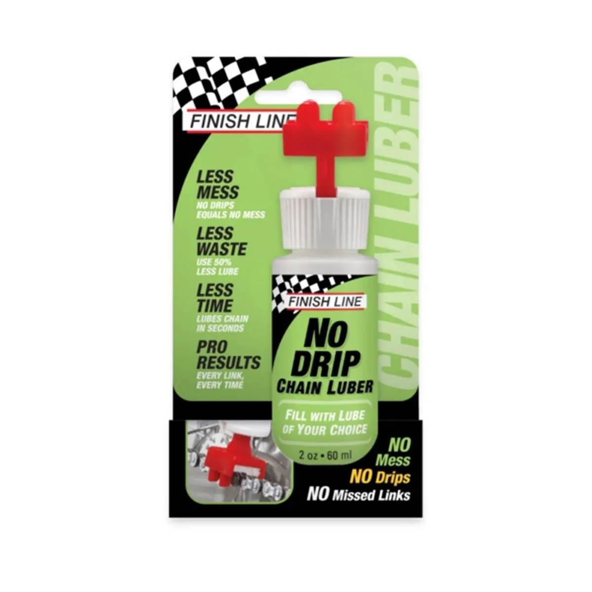 Finish Line Schmierstoffapplikator No Drip Unisex, grün, 60ml Finish Line Schmierstoffapplikator No Drip Unisex, grün, 60ml