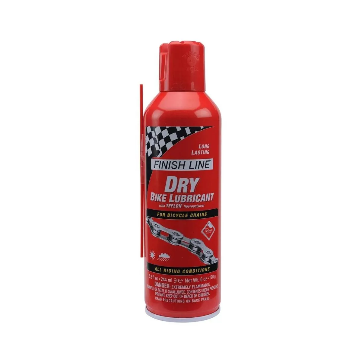 Finish Line Trockenschmiermittel Spray, Teflon, 244ml Finish Line Trockenschmiermittel Spray, Teflon, 244ml