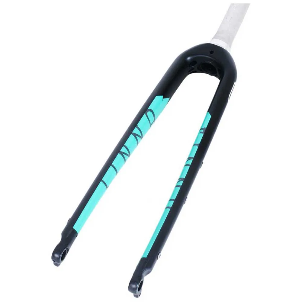 Finna Explorer Carbon Flatmount Gravel Gabel, Black / blue, 28" - 700C, Rigid Finna Explorer Carbon Flatmount Gravel Gabel, Black / blue, 28" - 700C, Rigid